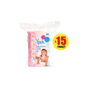 İpek Axi 15x60'lı Bebek Temizleme Pamuğu