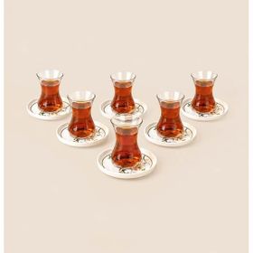 İpek Bone 12 Parça Kuşlu Çay Seti