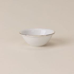 İpek Bone Gold Beyaz 10.5 cm Yaldızlı Kase