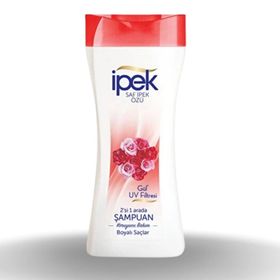 İpek Boyalı Saçlar İçin 2'si 1 Arada Gül Özlü 3x480 ml Şampuan