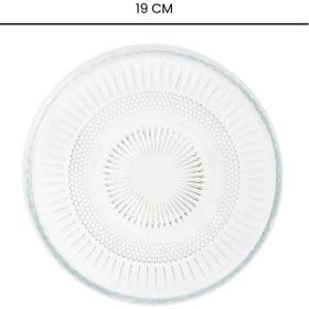 İpek Elena Şeffaf 19 cm Cam Tabak