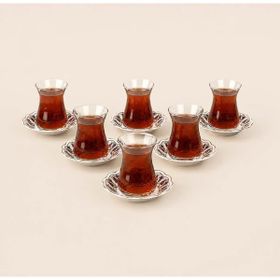 İpek Lalezar 6 Kişilik Çay Seti