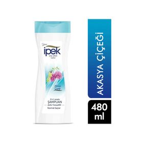 İpek Normal Saçlar İçin 2'si 1 Arada Akasya Özlü 12x480 ml Şampuan