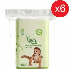 İpek Organik 6'lı Bebek Temizleme Pamuğu