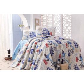İpekçe Home Ekru Riva Çift Kişilik Pike Takımı