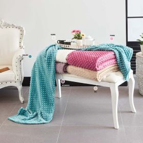 İpekçe Home Tomurcuk Kül Moru Tek Kişilik Battaniye