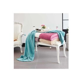 İpekçe Home Tomurcuk Kül Moru Tek Kişilik Battaniye
