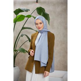 İpekhan 9009 24 Line Leola Desen İpeksi Lavanta Gri Jakar Şal