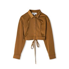 İpekyol IW6230006100 Tütün Bağlamalı Kadın Crop Bluz