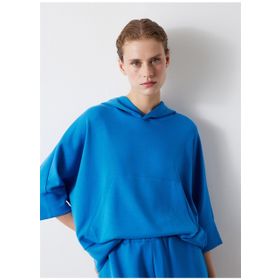 İpekyol IW6230091040020 Kapüşon Yaka Saks Kadın Sweatshirt