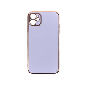 İphone 11 Kamera Korumalı Altın Kenar Tasarım Silikon Kılıf