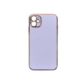 İphone 11 Kamera Korumalı Altın Kenar Tasarım Silikon Kılıf
