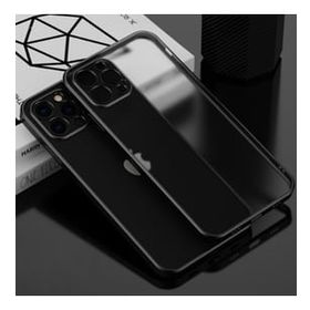İphone 11 Pro Max 6.5 İnç Renkli Kenar Şeffaf Kamera Korumalı Kılıf