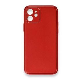 Iphone 12 Kırmızı Mini Coco Deri Silikon Kapak Kılıf