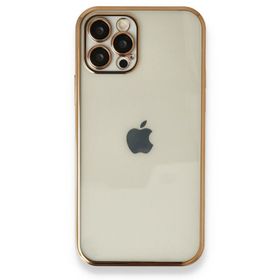 İphone 12 Pro Max Razer Lensli Silikon Gold Kılıf