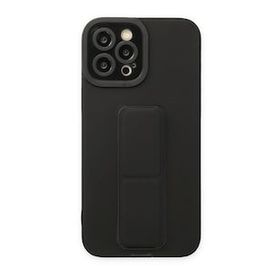 Iphone 12 Pro Max Siyah Mega Standlı Silikon Kılıf