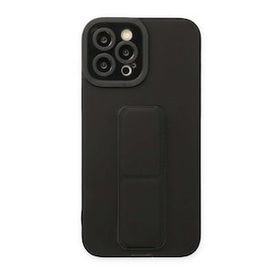 Iphone 12 Pro Max Siyah Mega Standlı Silikon Kılıf