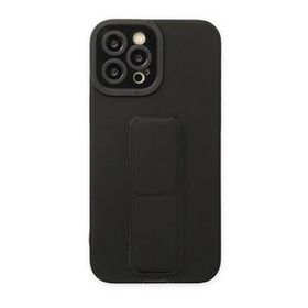 Iphone 12 Pro Max Siyah Mega Standlı Silikon Kılıf