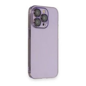iPhone 13 Pro Armada Lensli - Lila Cep Telefonu Arka Kapak