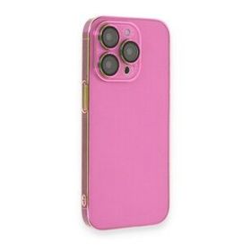 iPhone 13 Pro Armada Lensli - Pembe Cep Telefonu Arka Kapak