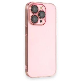 iPhone 13 Pro Armada Lensli - Rose Gold Cep Telefonu Arka Kapak