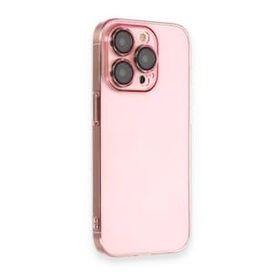 iPhone 13 Pro Armada Lensli - Rose Gold Cep Telefonu Arka Kapak