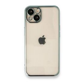 iPhone 13 Razer Lensli Silikon - Yeşil Cep Telefonu Kılıfı