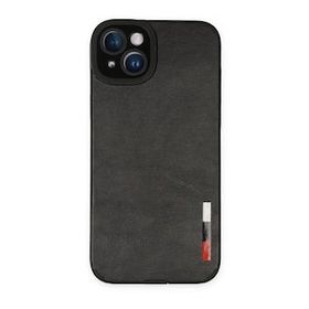 iPhone 14 Loop Deri Silikon - Siyah Cep Telefonu Kılıfı