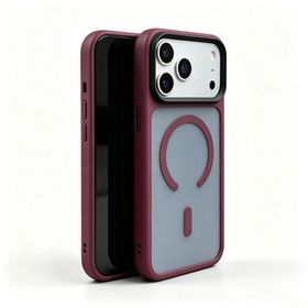 iPhone 18 Pro Max Kılıf Mat Arka Yüzey Wireless Şarj Özellikli Flet MagSafe Kılıf