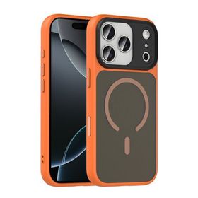 iPhone 18 Pro Max Kılıf Mat Arka Yüzey Wireless Şarj Özellikli Flet MagSafe Kılıf