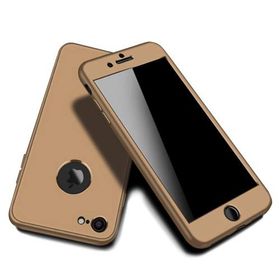 İphone 7-8 360 Derece Slim Premium Gold Silikon Kılıf