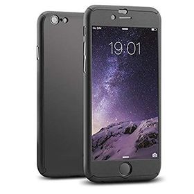 İphone 7-8 360 Derece Slim Premium Simli Siyah Silikon Kılıf