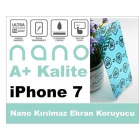 iPhone 7 Nano Ekran Koruyucu Uyumlu Kırılmaz Cam