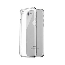 İphone 7 Plus Şeffaf Kamera Korumalı Tıpalı Silikon Kılıf