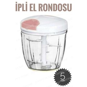 İpli 5 Bıçaklı El Rondosu Pembe