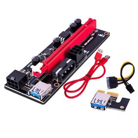 Ipotch PCIE Kırmızı Yükseltici VER 009S 1x 16x Grafik Uzatma USB Adaptör Kartı