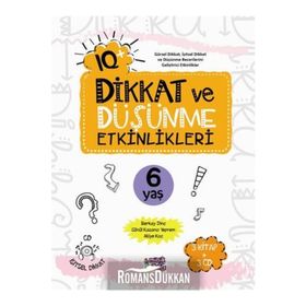 IQ Dikkat ve Düşünme Etkinlikleri 6+ Yaş-Erdem Yayınları