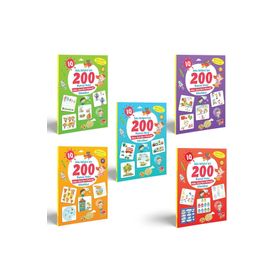 IQ Zeka Gelişimi için 200 Heyecan Verici 5'li Etkinlik Seti - Dikkat Atölyesi Yayınları