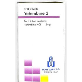 Iran Daru Co. Yohimbine HCl 2 mg 100 Tablet