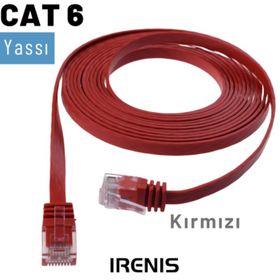IRENIS CAT6 7.5 m Yassı RJ45 Ethernet Kablosu
