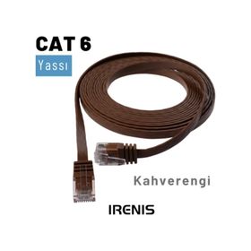 IRENIS CAT6 7.5 m Yassı RJ45 Ethernet Kablosu