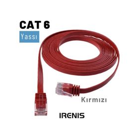IRENIS CAT6 7.5 m Yassı RJ45 Ethernet Kablosu