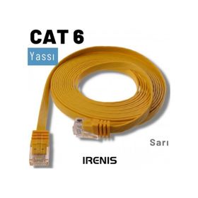 IRENIS CAT6 7.5 m Yassı RJ45 Ethernet Kablosu