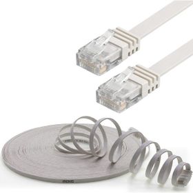 IRENIS CAT6 Beyaz 5 m Yassı Ethernet Network Lan İnternet Kablosu
