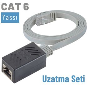 IRENIS CAT6 Gri 2 mt Yassı Ethernet Kablosu