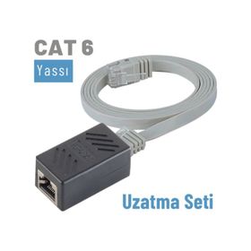 IRENIS CAT6 Gri 2 mt Yassı Ethernet Kablosu