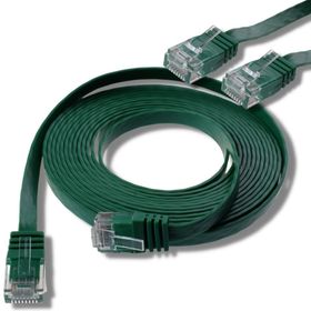 IRENIS CAT6 Yassı RJ45 Yeşil 3 Metre Ethernet (Network) Kablosu