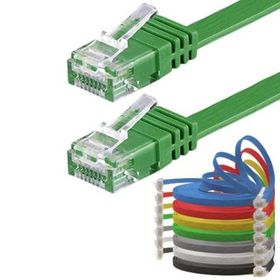 IRENIS CAT6 Yeşil 10 Metre Yassı RJ45 Ethernet Network İnternet Kablosu