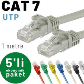 IRENIS CAT7 5x1 m Gri Yassı FTP Ethernet Kablosu