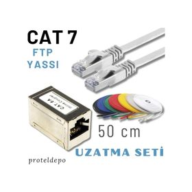 IRENIS CAT7 Beyaz 50 m LAN Network Kablosu